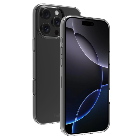 BeHello Handyhülle iPhone 16 Pro Max Dünne Gel-Hülle - Transparent
