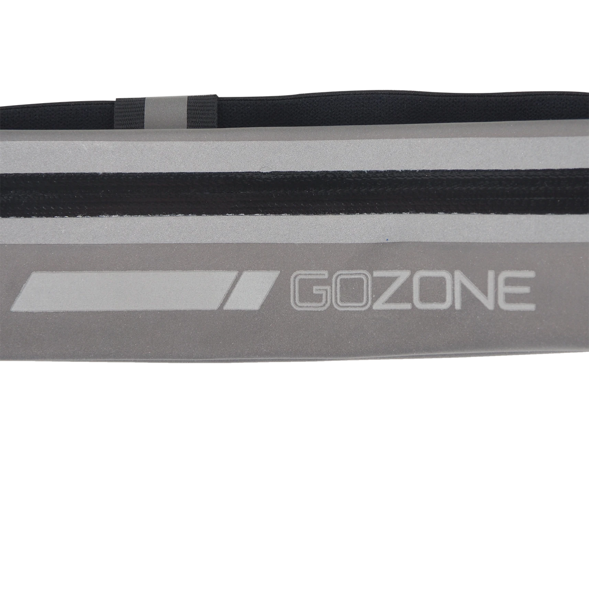 GoZone Full Reflective Body Slimline Hüfttasche mit Reißverschlussfach – Tragbare Handyhalterung