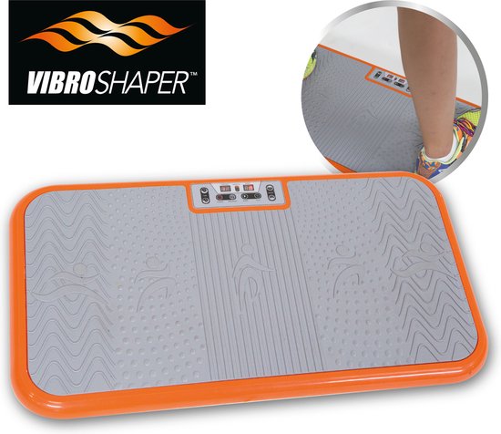 Vibro Shaper – Vibrationsplatte mit Oszillationstechnologie strafft den Körper – Powerplate trainiert alle Muskelgruppen – inklusive Power-Stretchbänder