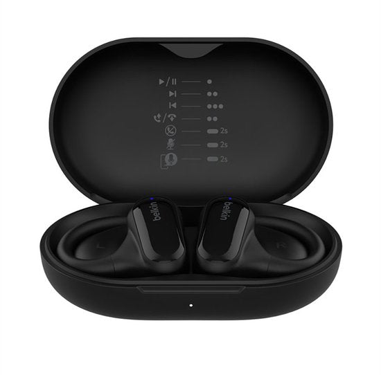 Belkin SoundForm ClearFit - Kabellose offene Sport-Ohrhörer - Schwarz