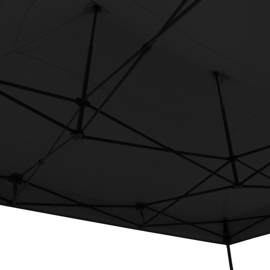 VONROC Partyzelt – 3 x 4,5 m – Premium-Easy-Up-Partyzelt – Modulares Design – Zusammenklappbar – Wasserdicht – Stahlrahmen – UV-Schutz 50+ – Inkl. Aufbewahrungstasche – Schwarz