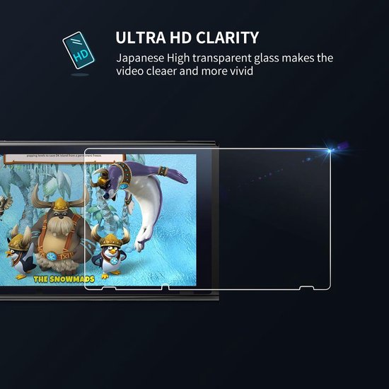 UGreen Bildschirmschutz geeignet für Nintendo Switch gehärtetes Glas 2er-Pack - Duopack