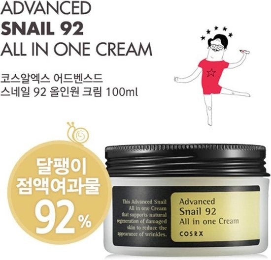 COSRX Advanced Snail 92 - All in one Creme - Gesichtscreme - 100 ml
