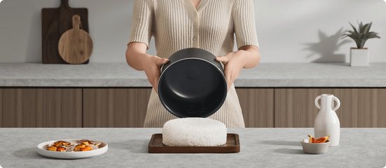 Xiaomi Multifunktionaler Reiskocher 4 l | Reiskocher | 10 Kochfunktionen | 30-Minuten-Schnellkochfunktion | 24-Stunden-Timer | 12 Stunden Warmhaltefunktion | Eierkocher