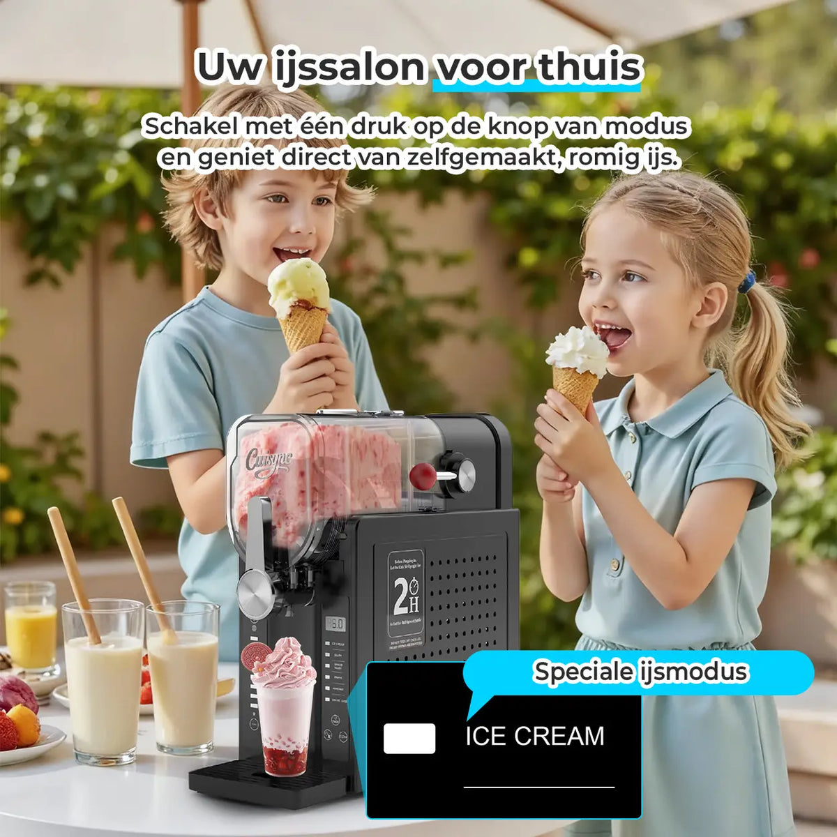 Cuisync 2408B Slush- und Frozen-Drink-Maschine – 6 Programme