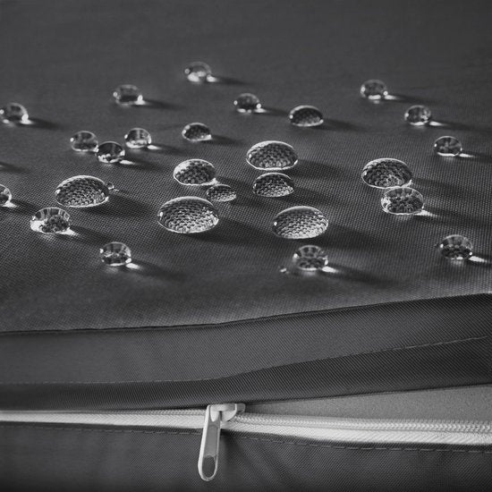 tectake - Bistro-Geflecht, platzsparend zusammenklappbar, Gartenmöbel-Set mit 2 Stühlen und Tisch, Gartenmöbel, Sitzgruppe für Garten, Wintergarten, Balkon, Terrasse - natur - Poly-Rattan