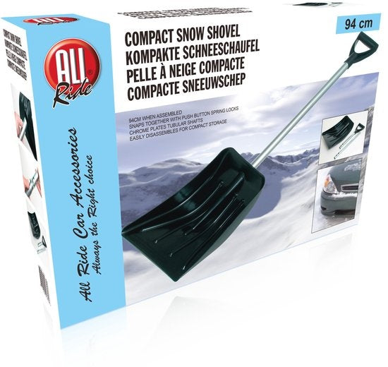 All Ride Schneeschaufel – Zerlegbar – Metallstiel – 94 cm - Schwarz
