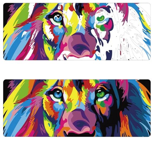 Büro Malen nach Zahlen - Vase mit Rosen - 40x50cm - 3 Pinsel