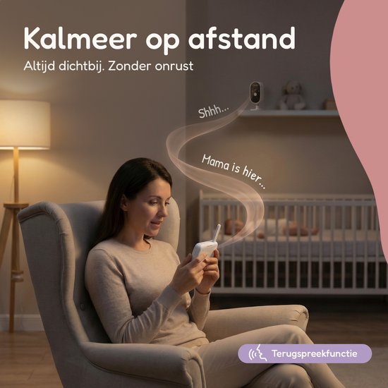 Numsy One Babyphone mit Kamera - 2.8 Bildschirm - Nachtsicht - VOX/ECO - Talk-back Funktion