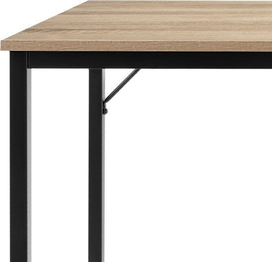 tectake - Jenkins Schreibtisch 80 cm - Industrie - hellbraun - 404458