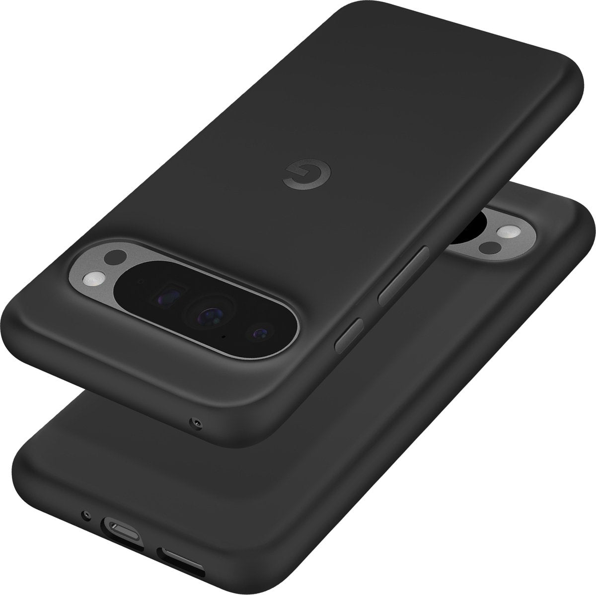 Google Pixel 9 Pro XL Rückseite Abdeckung Fall - Durable Silikon - stoßfest - schwarz