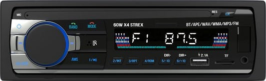 Strex - Autoradio - mit Bluetooth - USB/ SD-Karte und AUX-Anschluss - Freisprecheinrichtung - Schwarz