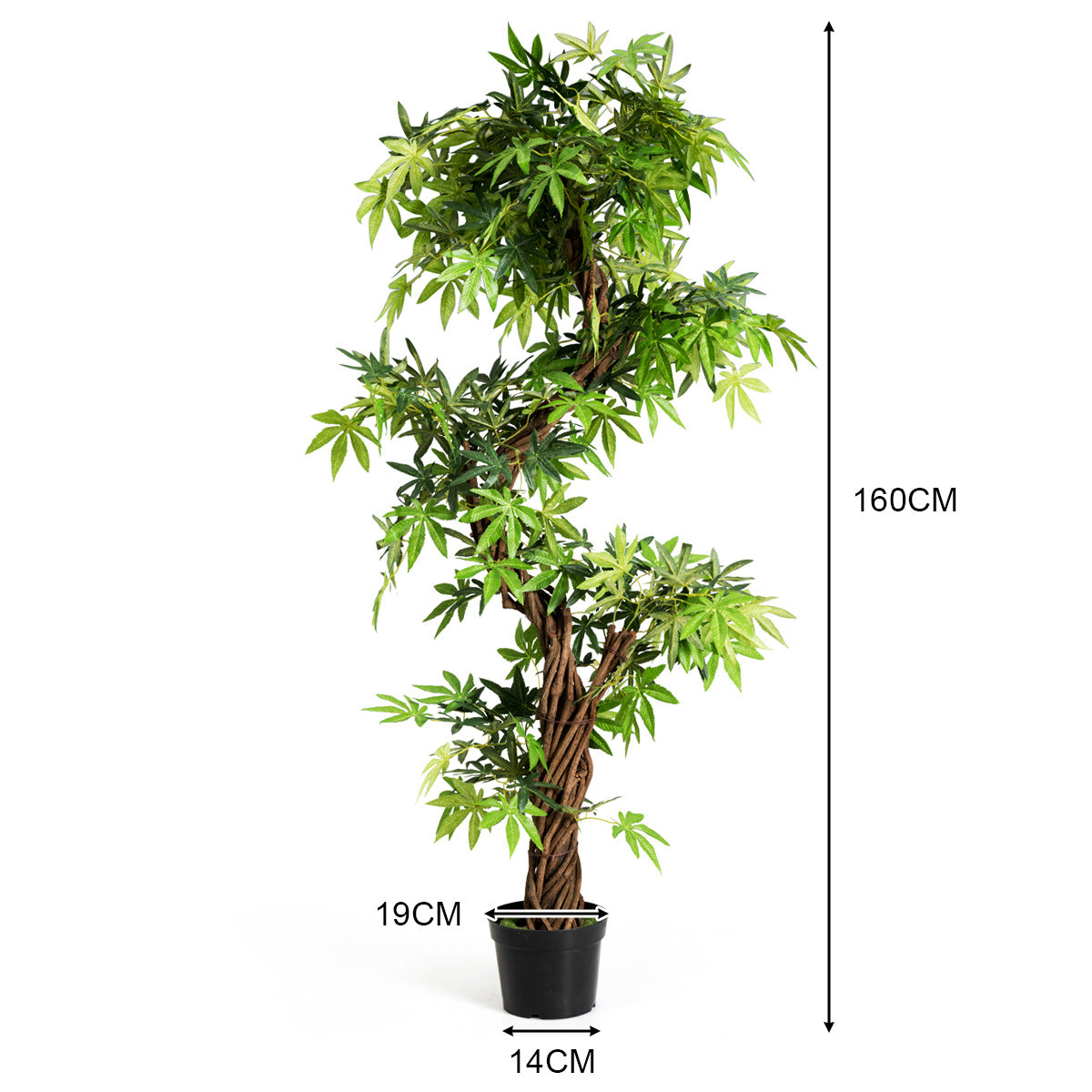 Coast Art Bonsai - PVC - 160 cm - Für den Innen- und Außenbereich
