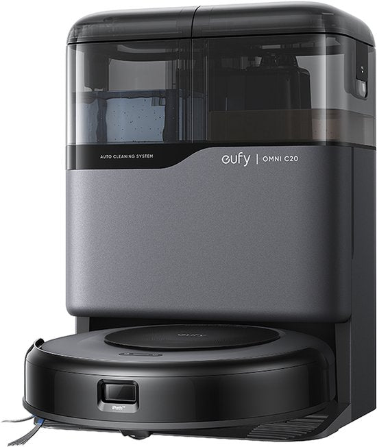 Eufy Omni C20 beutellos, Schwarz, Grau
