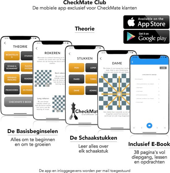 Windsor CheckMate Schachbrett - Schach und Backgammon Set