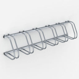 Monzana 2 Stück Fahrradständer - Fahrradablage - für 12 Fahrräder - 160x32x27 cm - Fahrradständer aus Metall