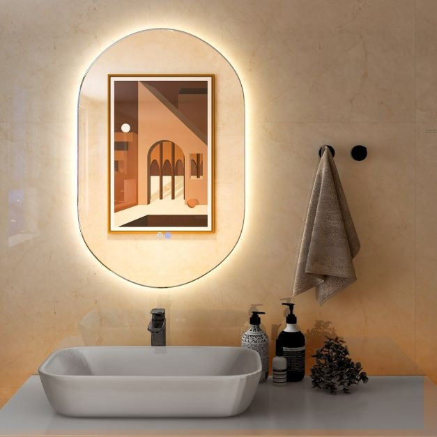 Coast Dimmbarer Led Spiegel für Badezimmer - Wandspiegel - 80x50 cm