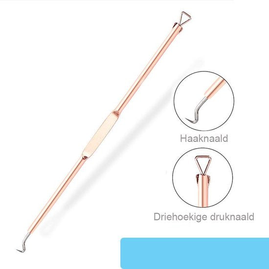 TibaGoods Premium Mitesserentferner I Porenreiniger mit 6 Aufsätzen Mitesser entfernen | Akne | Komedonenlöffel | Hautpflege