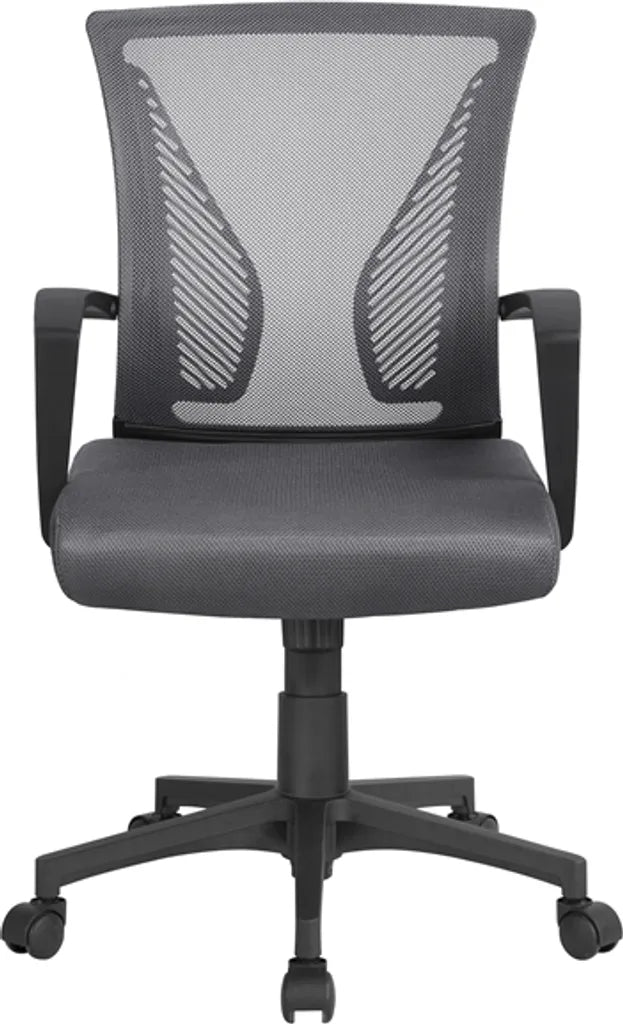 Yaheetech Bürostuhl aus Netzgewebe, Dunkelgrau