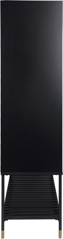Leitmotiv Schrank Marve – Schwarz – 40 x 75 x 150 cm – Modern, skandinavisch