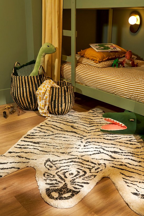 In The Mood - Vorleger Zebra - 180 x 120 cm - Kinderzimmer - Schwarz, Weiß