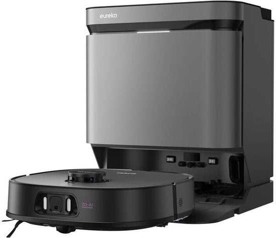 Eureka J15 Pro Ultra Black – Staubsaugerroboter mit Wischfunktion – selbstreinigend – intelligente Navigation