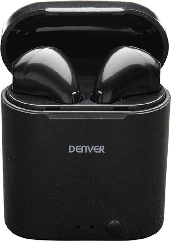 Denver Wireless Earbuds mit Ladeetui - Ohrhörer Wireless - Bluetooth - TWE36 - Weiß