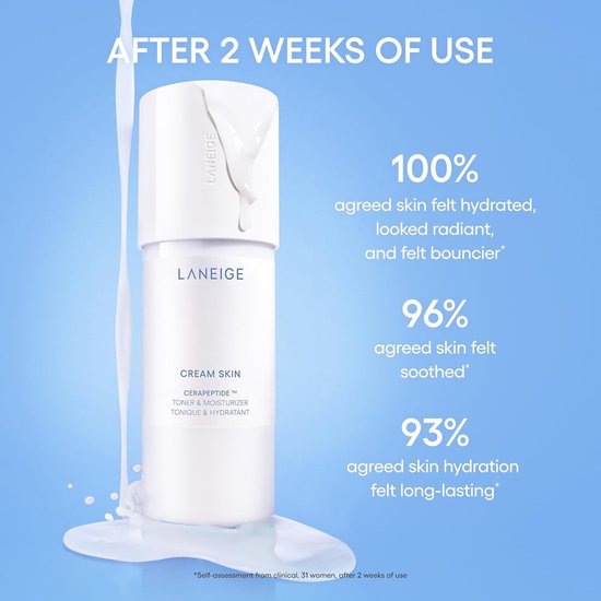Laneige – Cream Skin – Refiner – Cerapeptide Toner – Feuchtigkeitscreme – 170 ml
