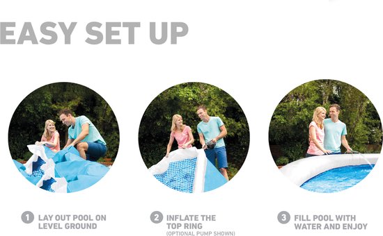 Intex Easy Set Aufblaspool – Ø 183 x 51 cm