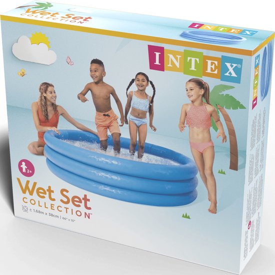 Intex Crystal Blue Aufblaspool – Ø 168 x 38 cm