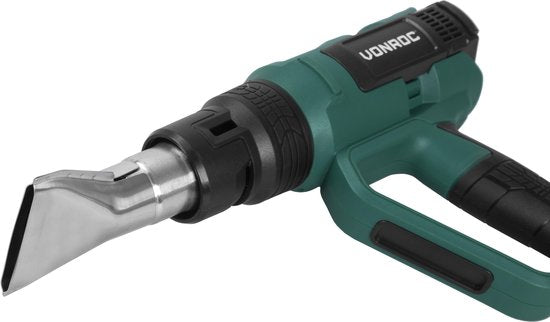 VONROC PRO Heißluftgebläse - 2000W - LCD-Anzeige - 650°C - 500L/min - Inkl.