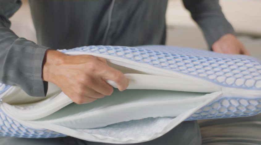 Emma Original Elite Kopfkissen 40x70 cm Weiß - Ergonomischer Memory-Schaum mit AirGrid® Technologie