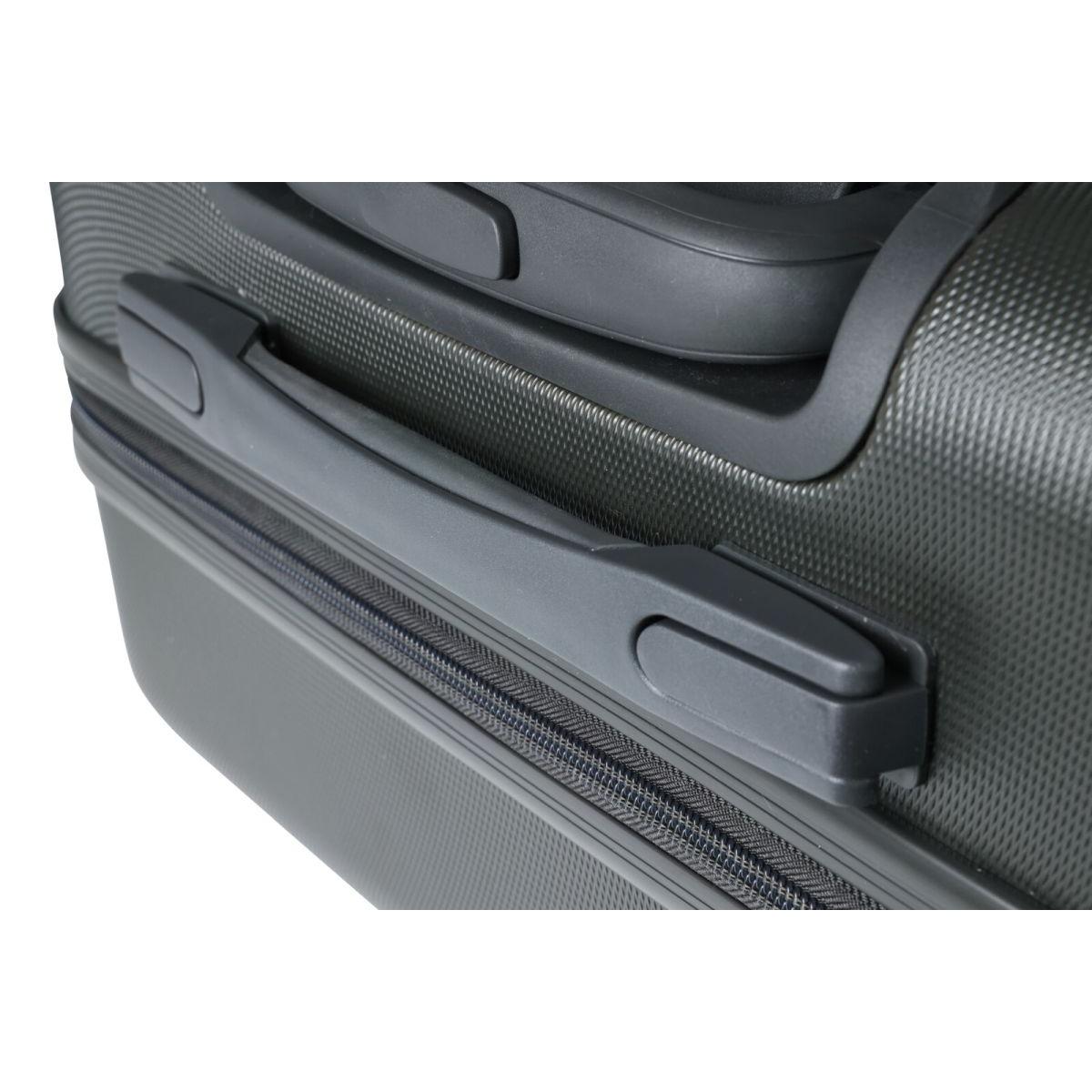 ProWorld Handgepäckkoffer 16 Zoll – Anthrazit – 26 Liter – 4 Lenkrollen – Zahlenschloss – 41 x 22 x 47 cm