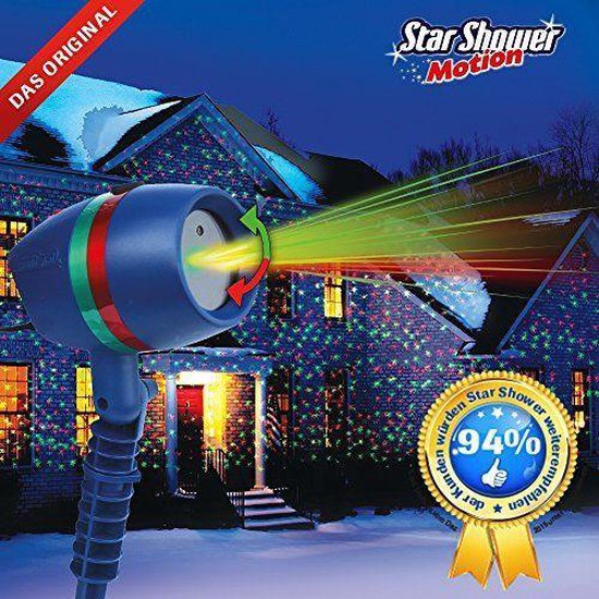 Weihnachtslichtprojektor – Star Shower Motion (Laserprojektor mit bewegten Mustern)
