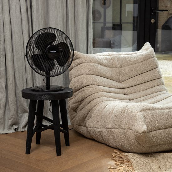 Tischventilator 30 cm - 3 Geschwindigkeiten - 85° Oszillation - Einstellbarer Luftstrom - Tristar VE-5725 - Schwarz