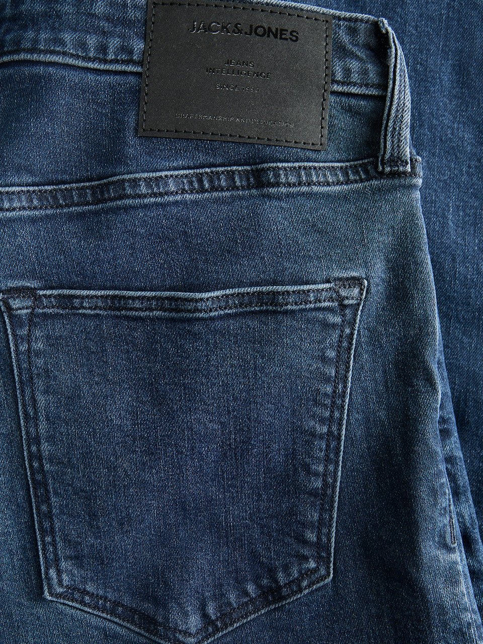 JACK & JONES Slimfit Jeans JJIGLENN JJEVAN Blau Denim W29-L34