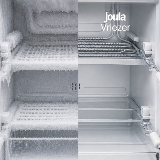 Joula Tischgefriertruhe – freistehend, Mini/klein – 60 Liter – 3 Gefrierschubladen – Schwarz