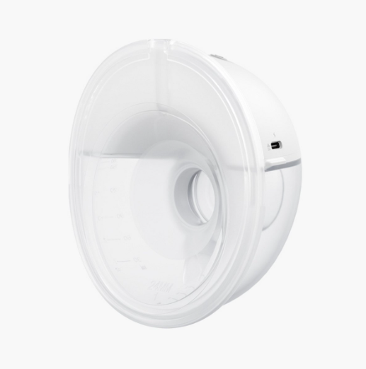 Momcozy M5 Handsfree-Milchpumpe, 2er-Set – Weiß/Grau – Elektrisch, 3 Modi, 9 Saugstufen