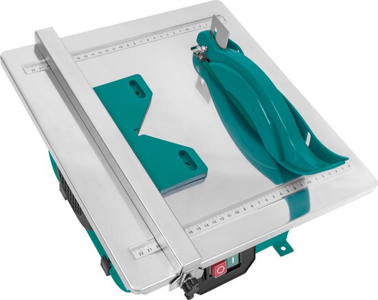 VONROC - Fliesenschneider - 600W - Ø180mm - Inkl. Diamanttrennscheibe - wassergekühlt - Induktionsmotor - Weiß/Grün