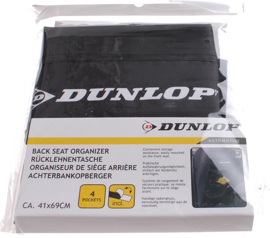 Multifunktionaler Organizer von Dunlop, schwarz, 41 x 69 cm
