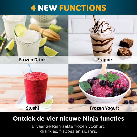 Ninja Creami Deluxe – 10-in-1-Eismaschine – Eismaschine für Speiseeis, Milchshakes, Slushies, Smoothie-Bowls und mehr – Foodi – NC501EU
