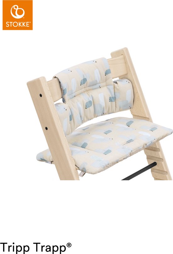 Stokke® Tripp Trapp® Klassisches Babykissen – Birds Blue