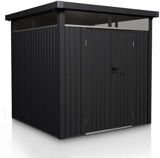 Metallgerätehaus / Lagerschuppen / Gartenhaus Luzern - Anthrazit - 5,2 m²