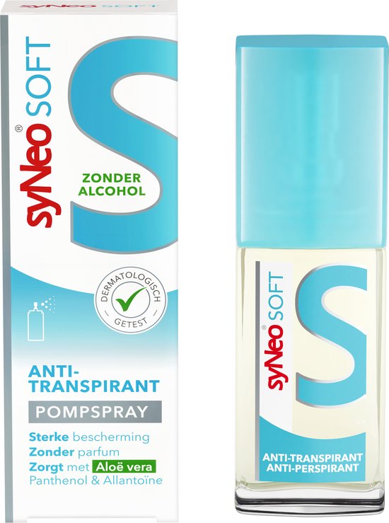 syNeo SOFT - Deodorant Anti-Transpirant Pump Spray - 30ml - Aloe Vera - 0% Alkohol - Halal - Übermäßiges Schwitzen