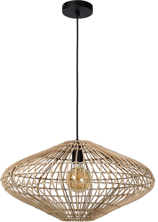 Lucide MAGALI - Hängeleuchte - Ø 56 cm - 1xE27 - Natur - Japandi
