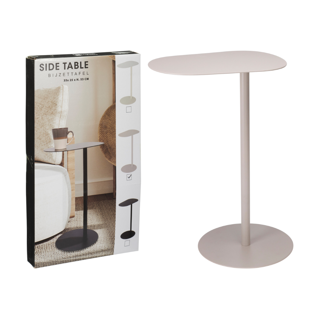 Beistelltisch „De Bosrand“ im organischen Design – Sand – 35 x 53 cm