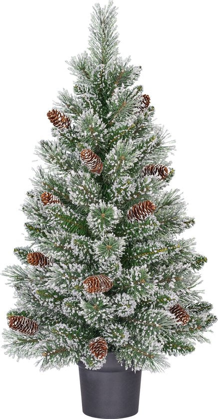 Black Box Trees Vandans Kunstweihnachtsbaum im Topf – H 90 x Ø 48 cm – Grün, matt