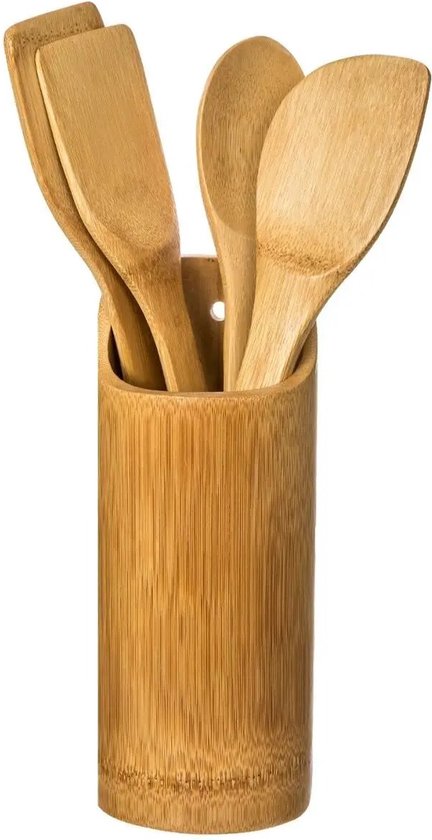 Bambus-Küchenset  – Spatel – Löffel – Schöpflöffel – 4-teilig