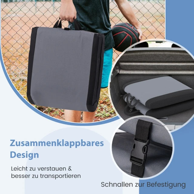 Coast Rückenlehne - verstellbar - Oxford Gewebe - Grau/Schwarz - Max.150 kg - 46x40x49 cm