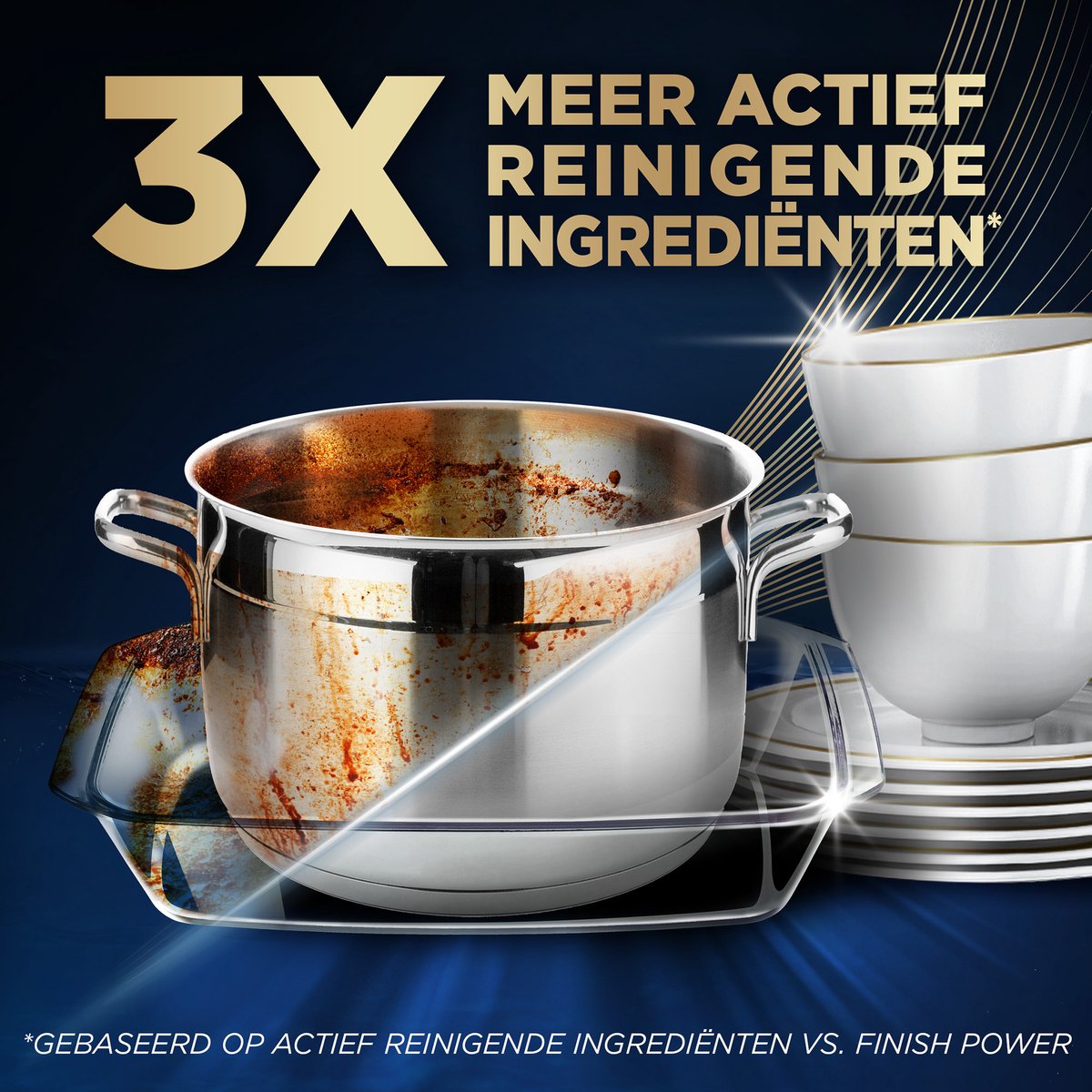 Finish Ultimate Plus All in One Geschirrspüler Tabletten Regular - 47 Kapseln - 15,5 x 11 x 9 cm - Weiß/Blau